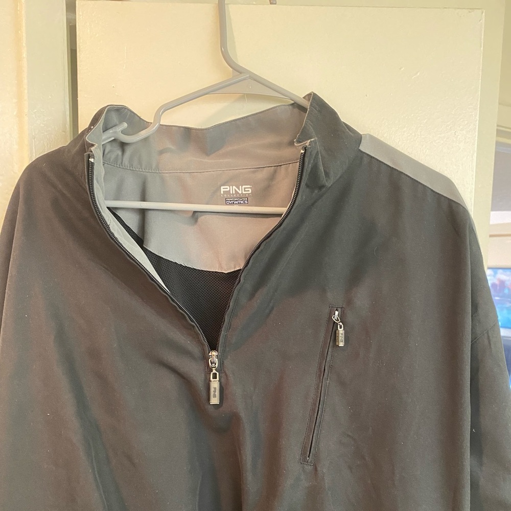 Like New XL Ping Golf Pullover Black/Tan